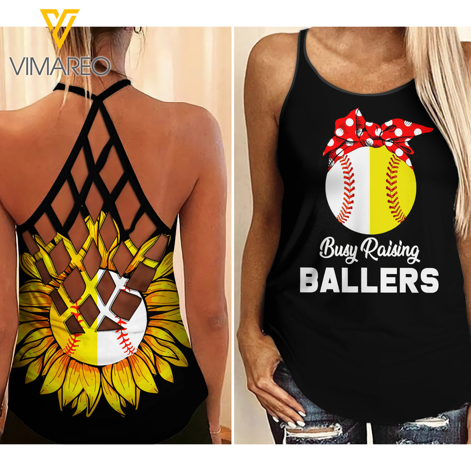 KHMD BUSY SOFT + BASE MOM Criss-Cross THICK THIGHS Tank Top Legging