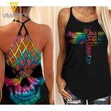 KHMD JULY GIRL Girl Criss-Cross Tank Top 1703
