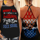 KHMD AUGUST GIRL Criss-Cross THICK THIGHS Tank Top Legging