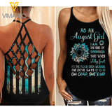 KHMD AUGUST GIRL Criss-Cross Tank Top