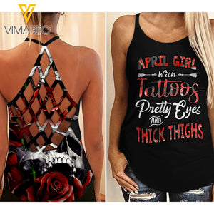 KHMD APRIL Girl Criss-Cross Tank Top 1803