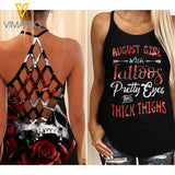 KHMD AUGUST GIRL Girl Criss-Cross Tank Top 1803