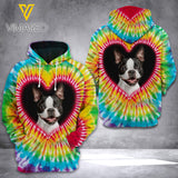 LKH BOSTON TERRIER HOODIE 3D PRINTED PDT0502