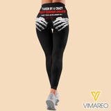 Taken by a crazy heavy equipment Criss-Cross Open Back Camisole Tank Top Legging