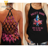 BALLET SHARK CRISS-CROSS TANK TOP/LEGGING