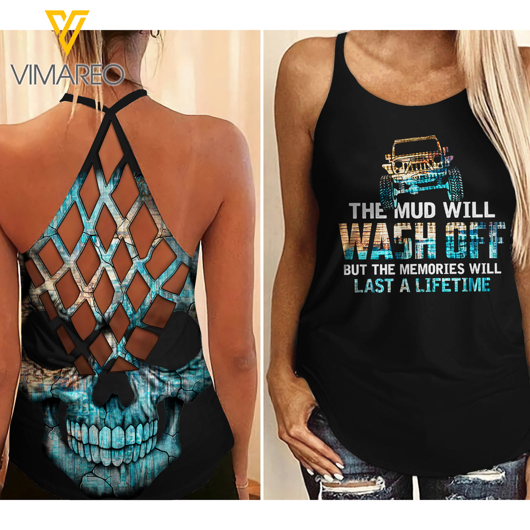 WASH OFF JEEP CRISS-CROSS TANK TOP