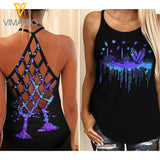 Mother's day  Criss-Cross Open Back Camisole Tank Top 2 style ZD1603