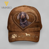 DACHSHUND DOG MOM PEAKED CAP 3D