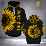 JUNE GIRL SUNFLOWER HOODIE 3D PRINTED LC