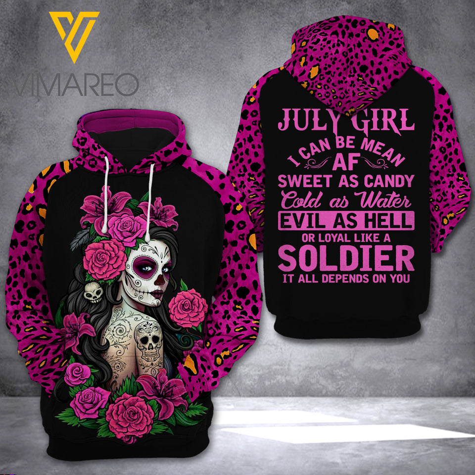 JULY GIRL HOODIE 3D PRINTED LC