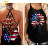 LABRADOR DOG CRISS-CROSS TANK TOP