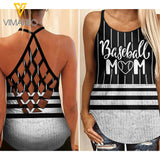 BASEBALL MOM CRISS-CROSS TANK TOP/LEGGING