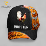 PERSONALIZED ROOSTER PEAKED CAP 3D