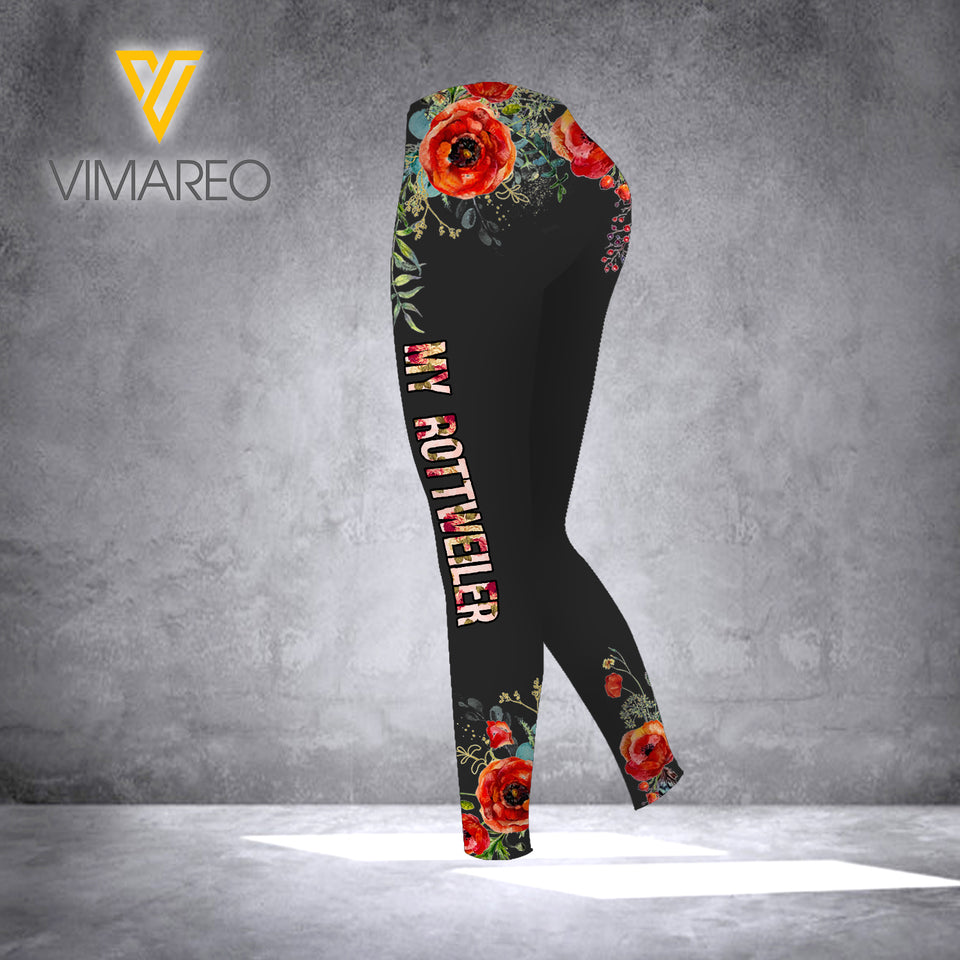 ROTTWEILER DOG HOODIE/LEGGING 3D ALL PRINT