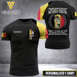 BELGIUM MEN'S CUSTOMIZE T-SHIRT
