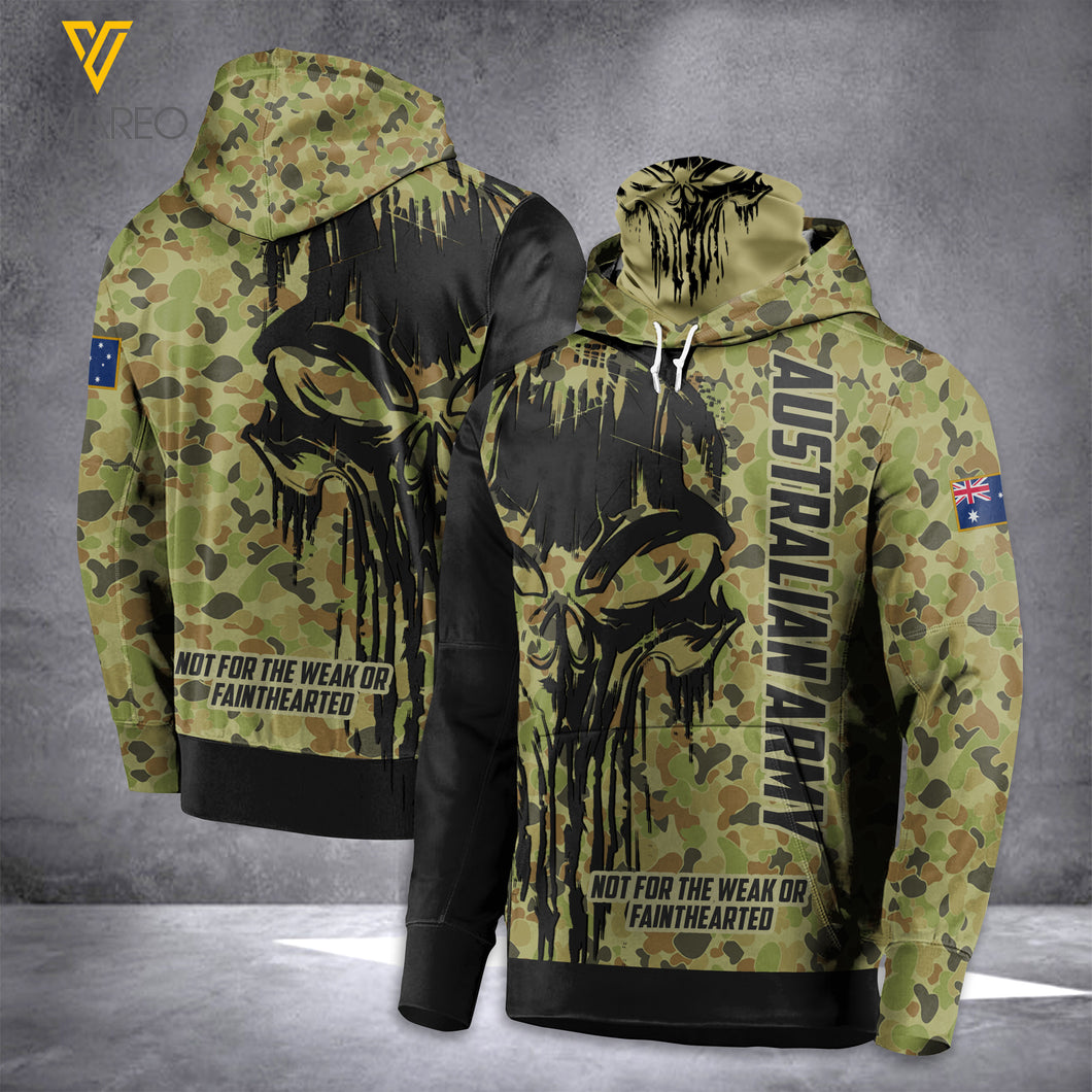 AUSTRLIAN ARMY MASK HOODIE 3D PRINTED
