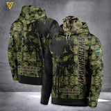 SWEDEN ARMY MASK HOODIE 3D PRINTED