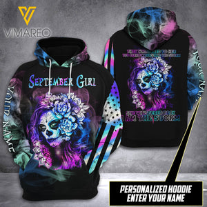 SEPTEMBER GIRL CUSTOMIZE HOODIE 3D PRINTED