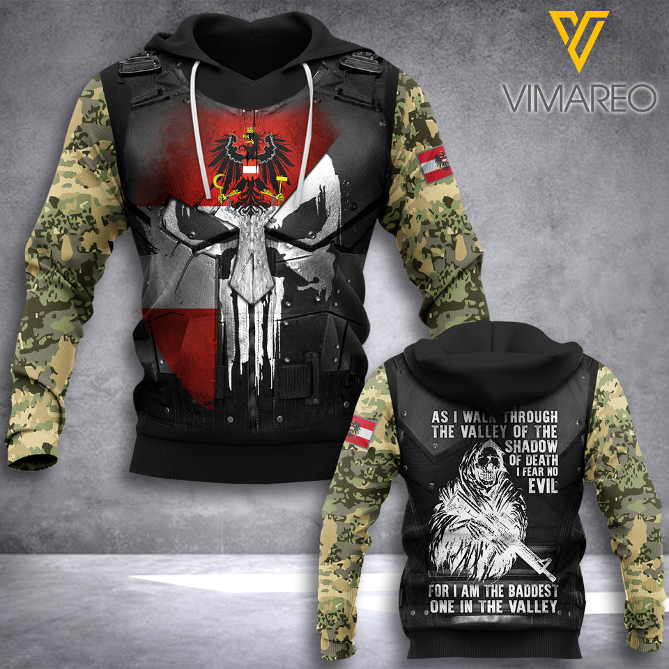 AUSTRIA SOLDIER HOODIE 3D PRINTED