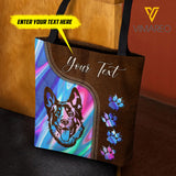 PERSONALIZED GERMAN SHEPHERD DOG TOTE BAG