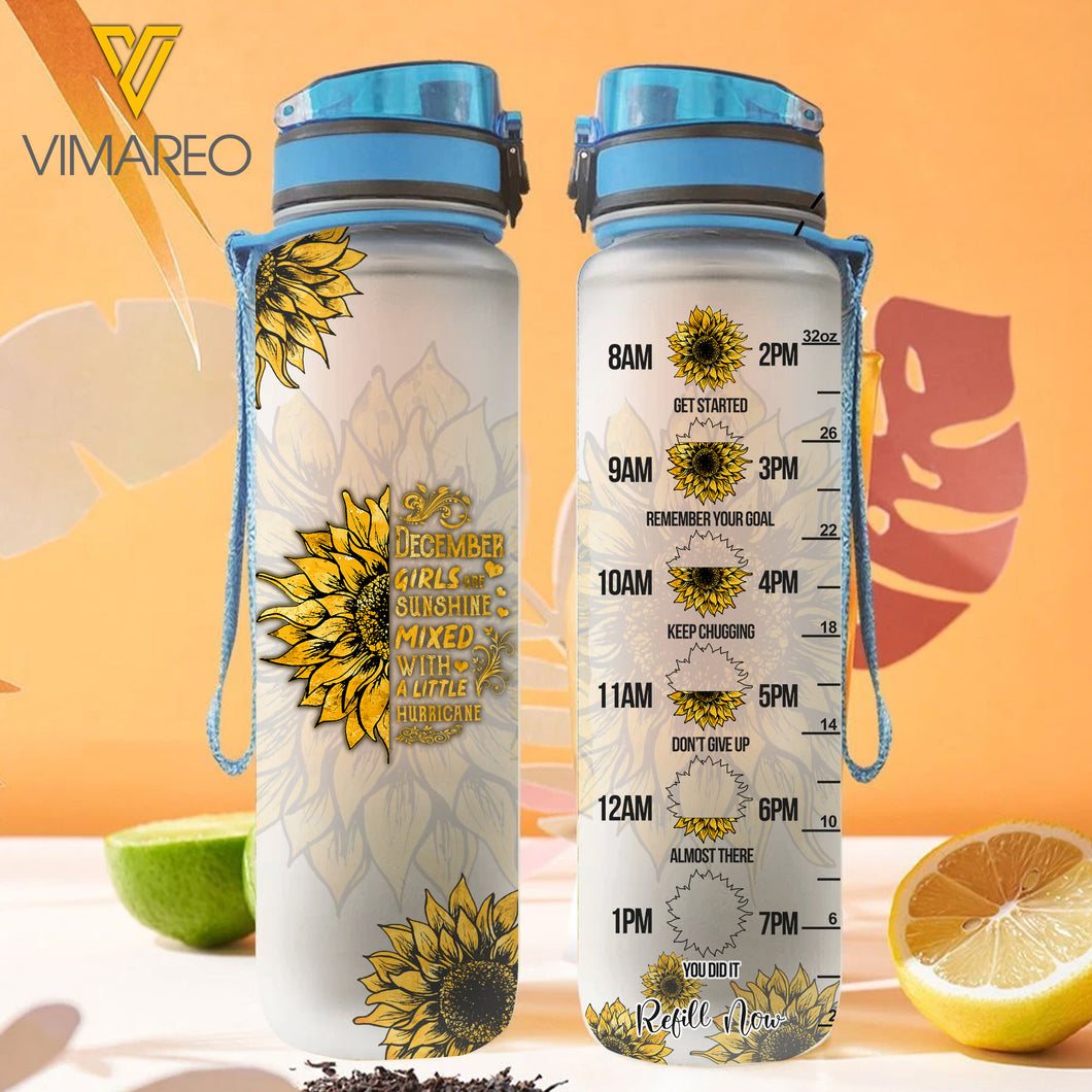 DECEMBER GIRL WATER TRACKER BOTTLE