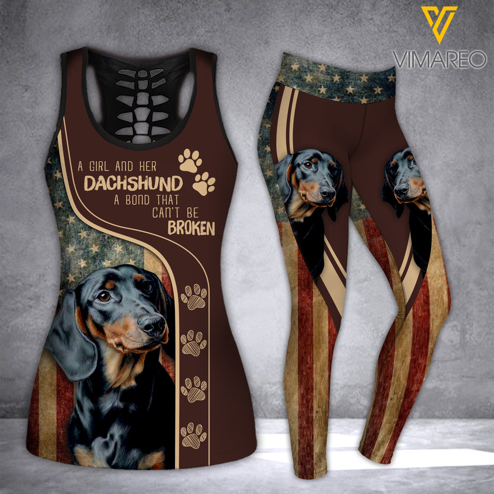 DACHSHUND DOG TANK/LEGGING 3D PRINTED