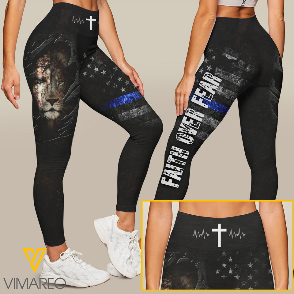 THIN BLUE LINE LEGGING 3D PRINTED