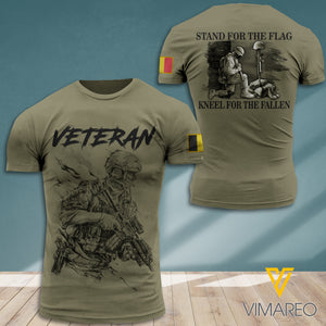 PERSONALIZED BELGIUM VETERAN T-SHIRT