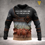 BEEF MASTER CATTLE HOODIE 3D PRINTED LC