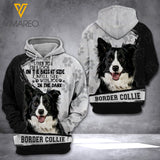 BORDER COLLIE DOG HOODIE 3D PRINTED