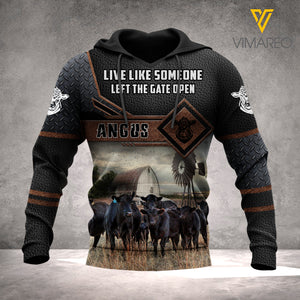 ANGUS CATTLE HOODIE 3D PRINTED LC