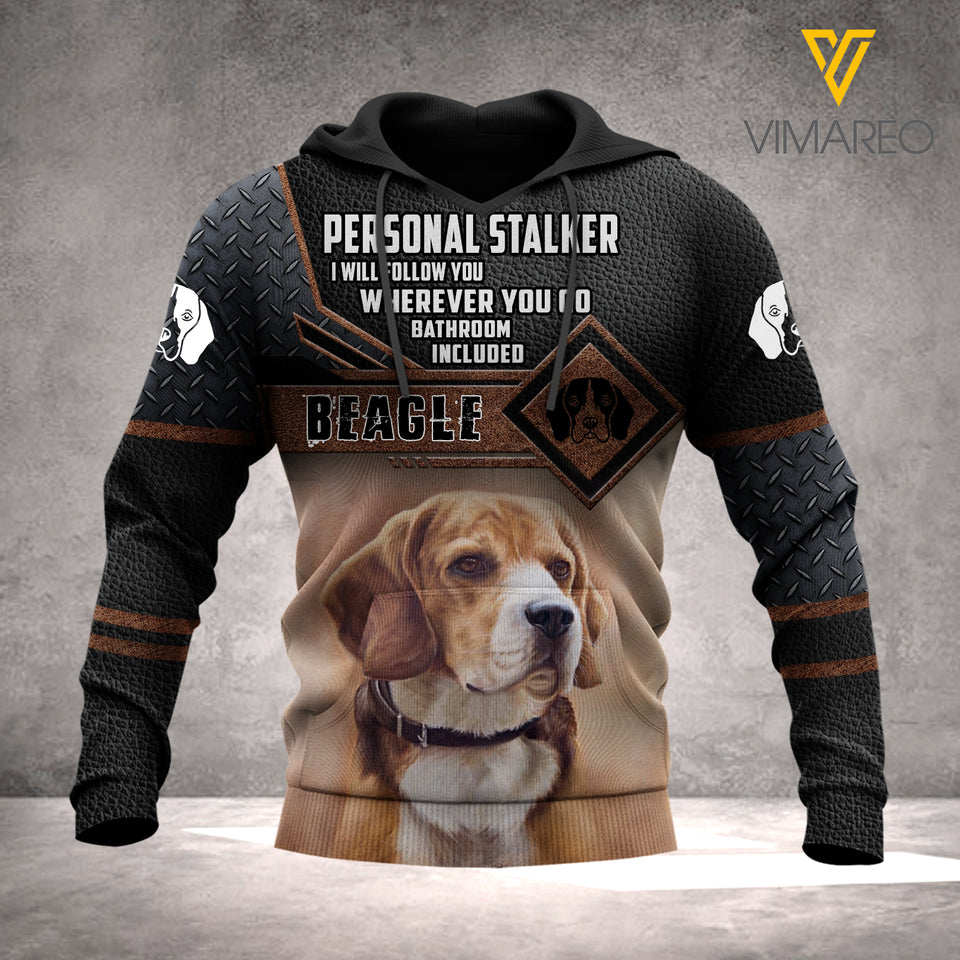 BEAGLE DOG HOODIE 3D PRINTED LC