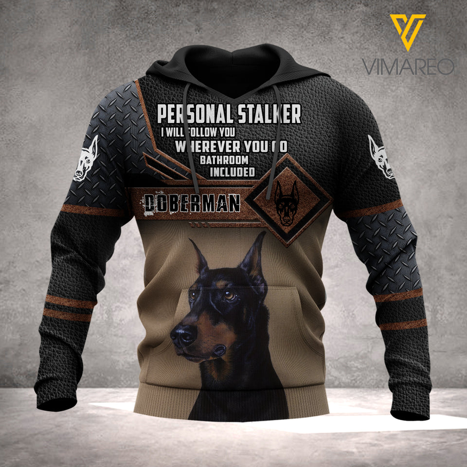 DOBERMAN DOG HOODIE 3D LC