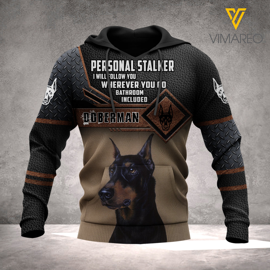 DOBERMAN DOG HOODIE 3D LC