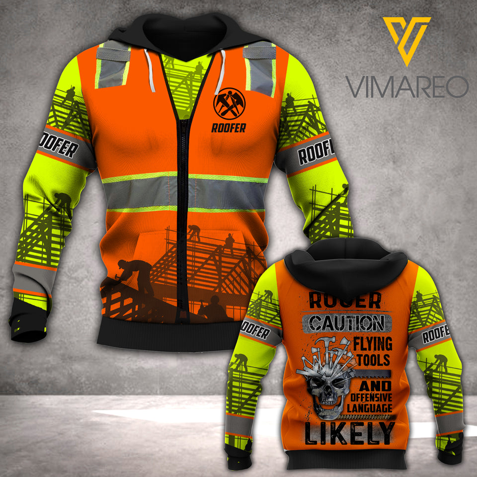 PERSONALIZED ROOFER HOODIE 3D PRINTED LC