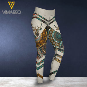 HUNTING GIRL CRISS-CROSS TANK TOP/LEGGING