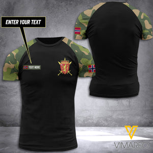 PERSONALIZED Norwegian ARMY TSHIRT 3D PRINTED SHIRT YYTT