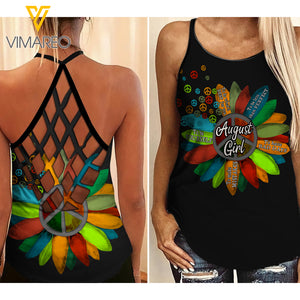 AUGUST GIRL CRISS-CROSS OPEN BACK CAMISOLE TANK TOP