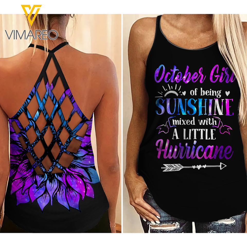 OCTOBER GIRL CRISS-CROSS OPEN BACK CAMISOLE TANK TOP