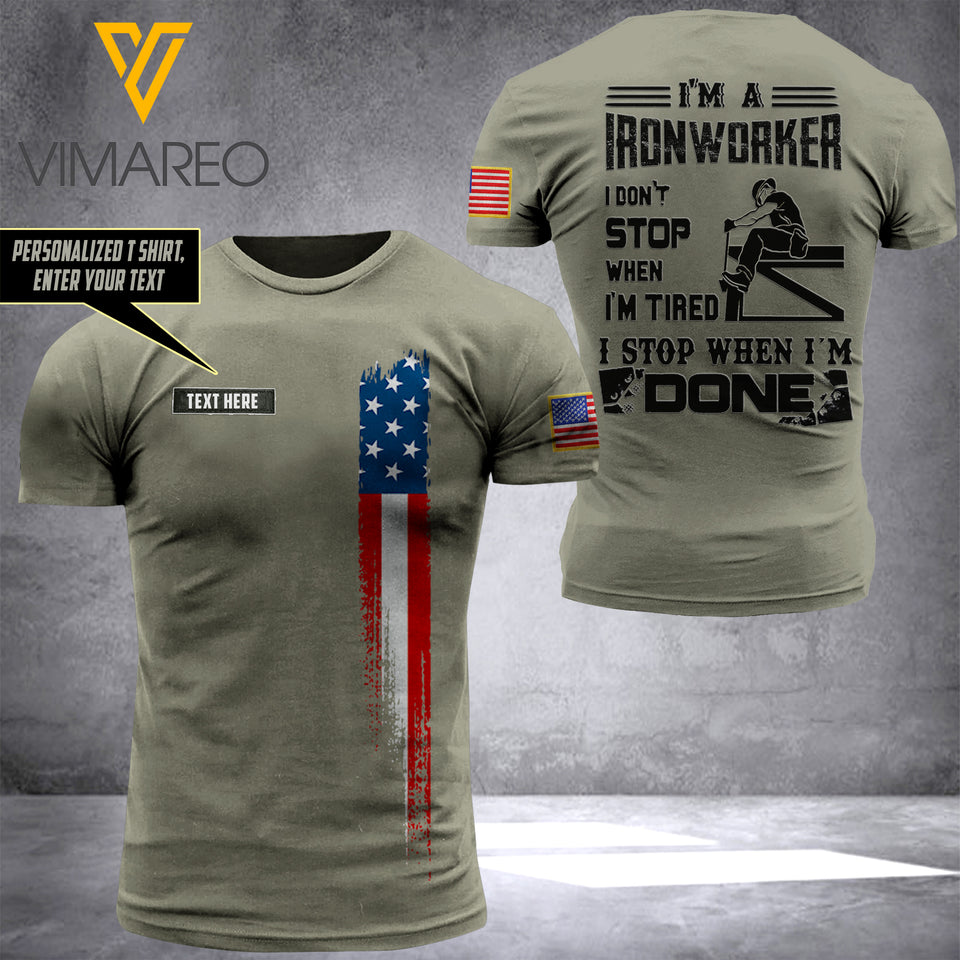 IRONWORKER CUSTOMIZE T-SHIRT