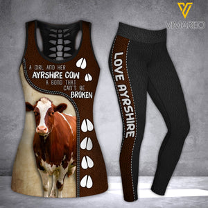 AYRSHIRE CATTLE COMBO TANK+LEGGING 3D PRINTED LC