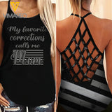 CORRECTIONS MOM CRISS-CROSS TANK TOP/LEGGING