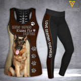GERMAN SHEPHERD DOG COMBO TANK+LEGGING 3D PRINTED LC