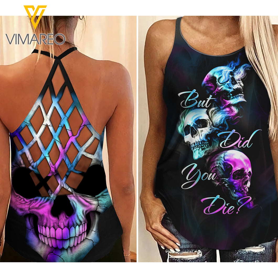 BUT DID YOU DIE CRISS-CROSS OPEN BACK CAMISOLE TANK TOP