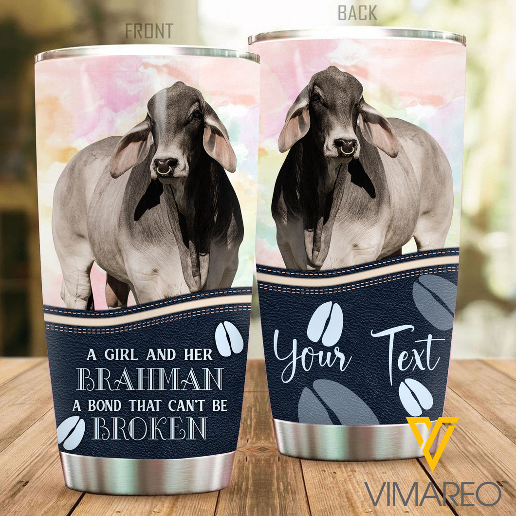 PERSONALIZED BRAHMAN CATTLE TUMBLER