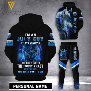 PERSONALIZED JULY GUY CUSTOMIZE HOODIE+SWEATPANTS 3D PRINTED LC