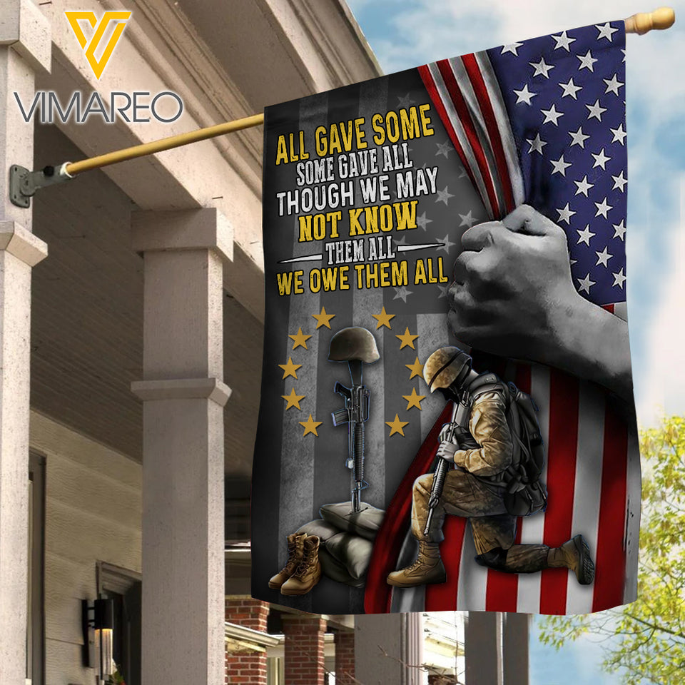 ALL GAVE SOME-SOME GAVE ALL FLAG