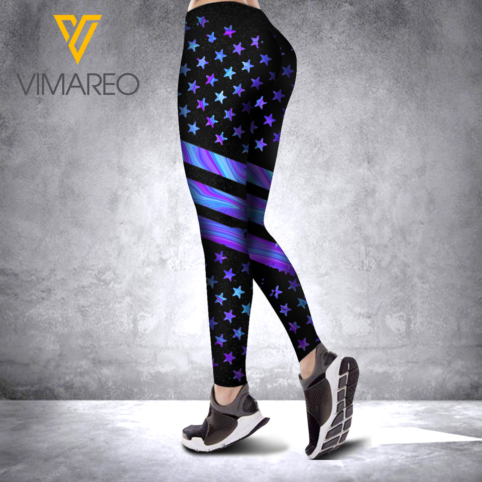 FIREFIGHTER MOM CRISS-CROSS TANK TOP/LEGGING