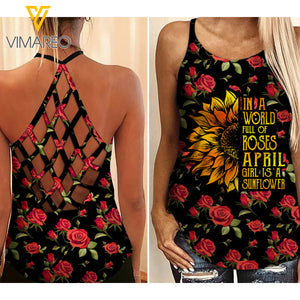 APRIL GIRL CRISS-CROSS OPEN BACK CAMISOLE TANK TOP