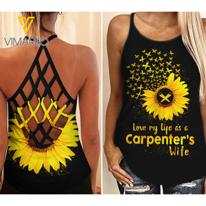 CARPENTER'S WIFE Criss-Cross Open Back Camisole Tank Top YYQQ